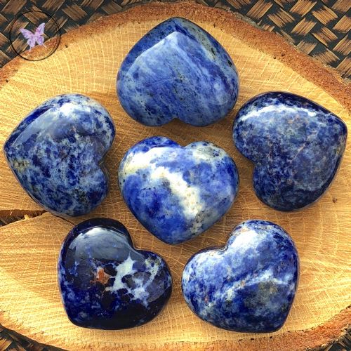 Sodalite Gemstone Crystal Heart